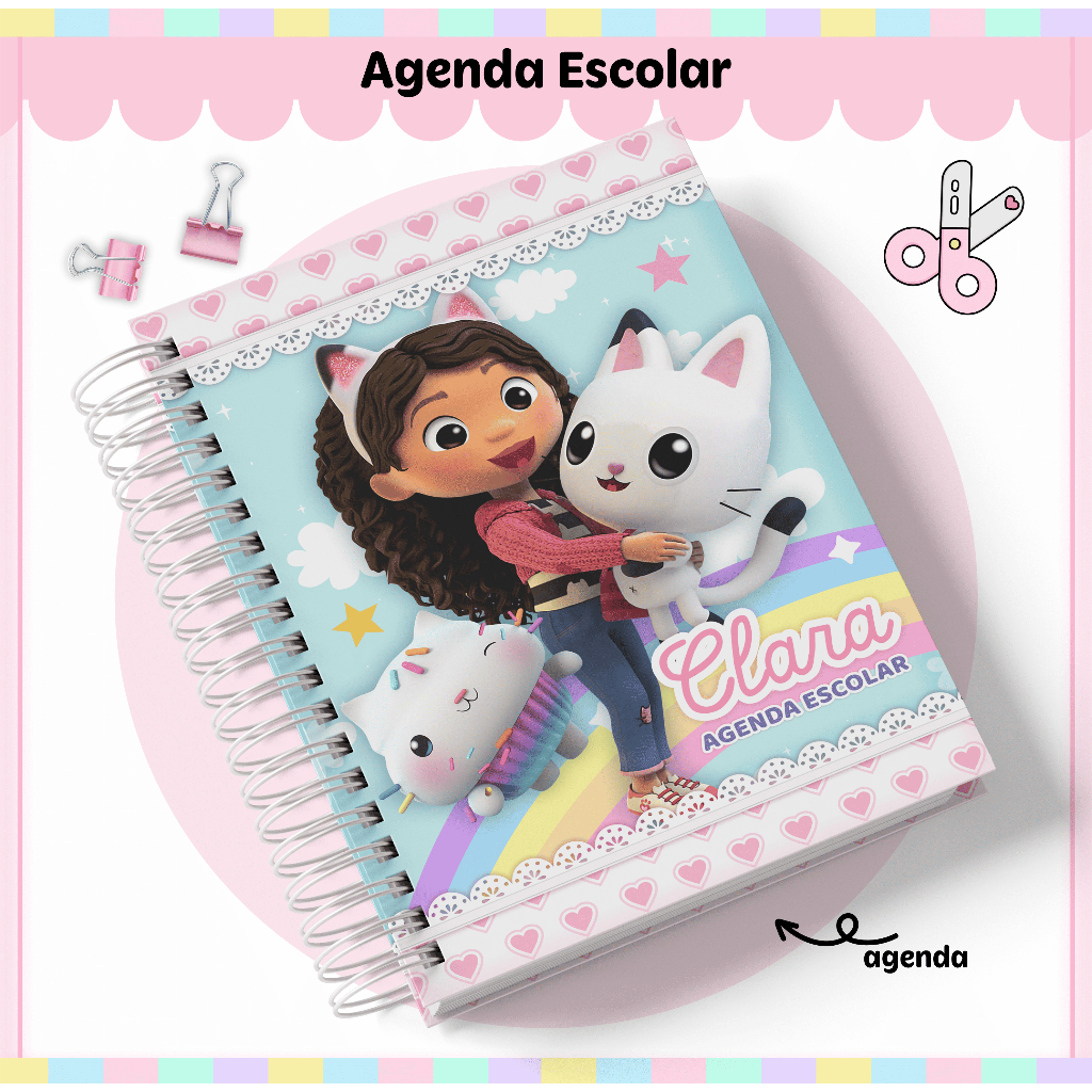 Agenda Escolar A Casa Mágica da Gaby [200 páginas] em Oferta na Shopee