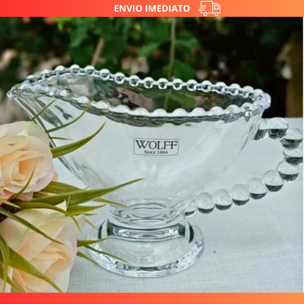 Molheira de Cristal Pearl Bolinhas Transparente 140ml Wolff