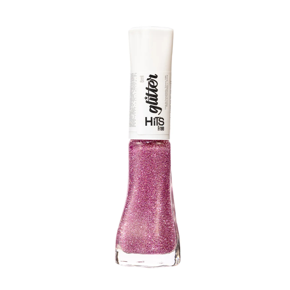 Esmalte Hits 5Free Glitter Coleção Diamante Sakura 8ml - Brilho Sofisticado e Longa Duração em Oferta na Shopee