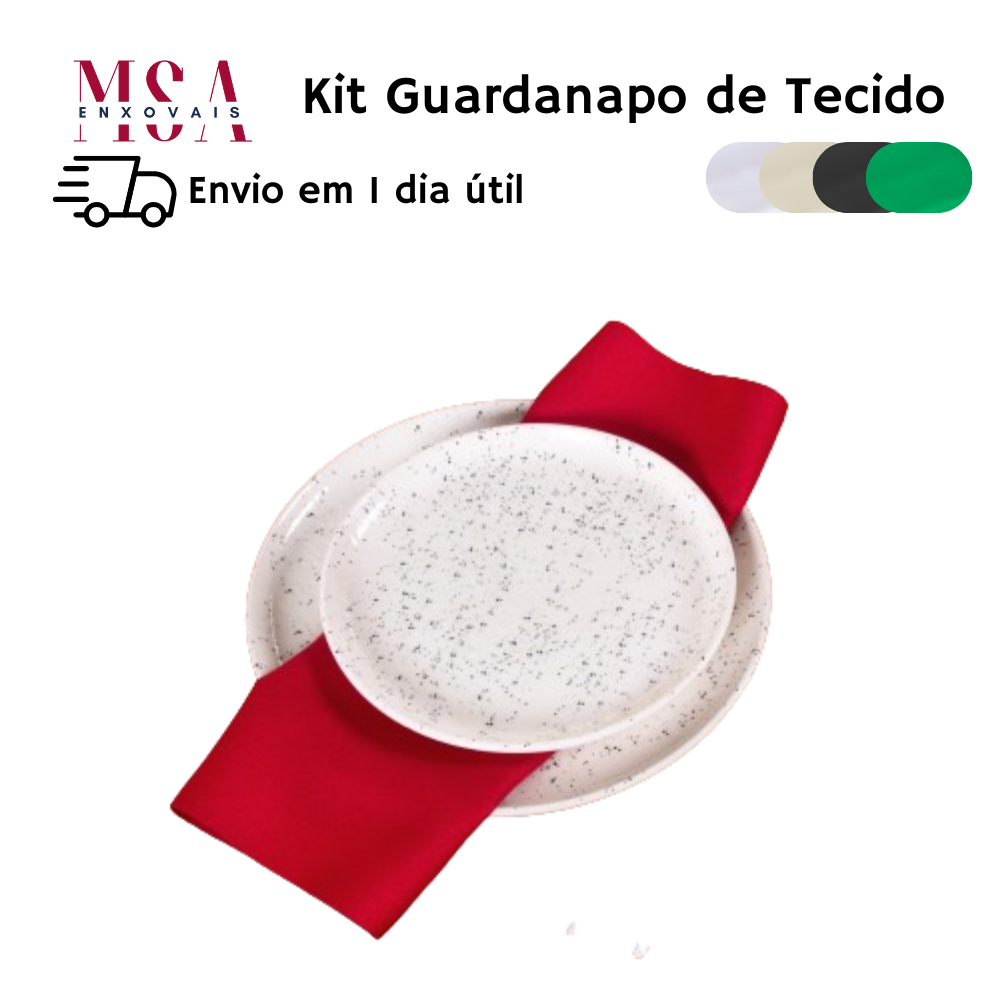 Kit Guardanapo De Tecido Oxford Decoração Mesa Posta 35cmx35cm Artigos Para Mesa Posta