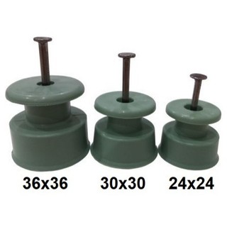 Kit Isolador Roldana Com Prego P/ Cerca Elétrica e Suporte Para Fios 24x24, 30x30 e 36x36 Cerca Para Gado Elétrico Cabo