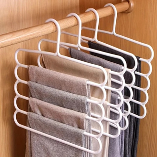 Cabides Com 5 Camadas Organizador De Blusas Vestidos Calças e toalhas Leves Multifuncional em Oferta na Shopee