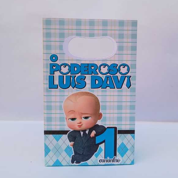 Sacolinha surpresa personalizada PODEROSO CHEFINHO  lembrancinha aniversário (PEGUE E MONTE)