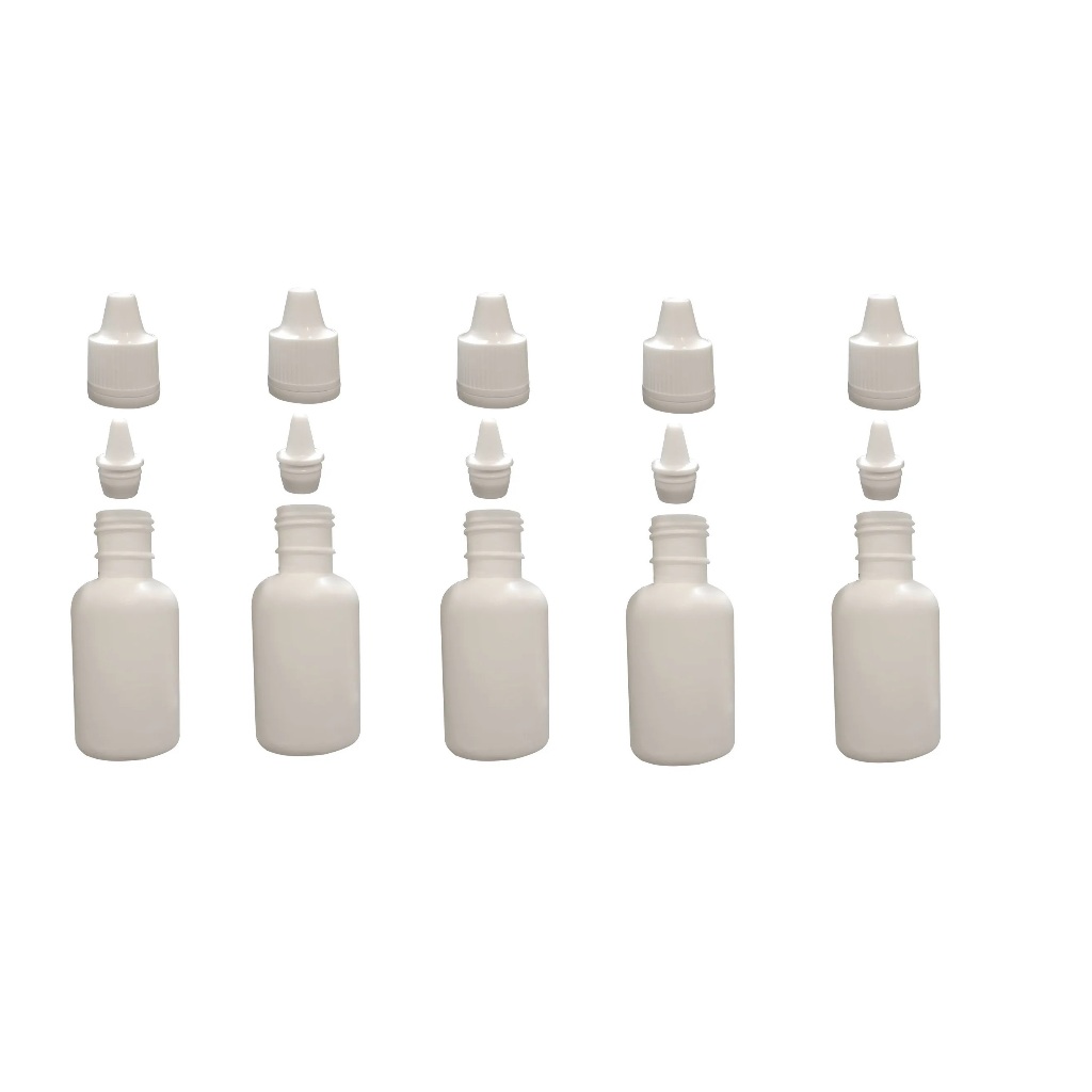 Frasco plástico Conta Gotas 10ml - Kit com 5 Frascos