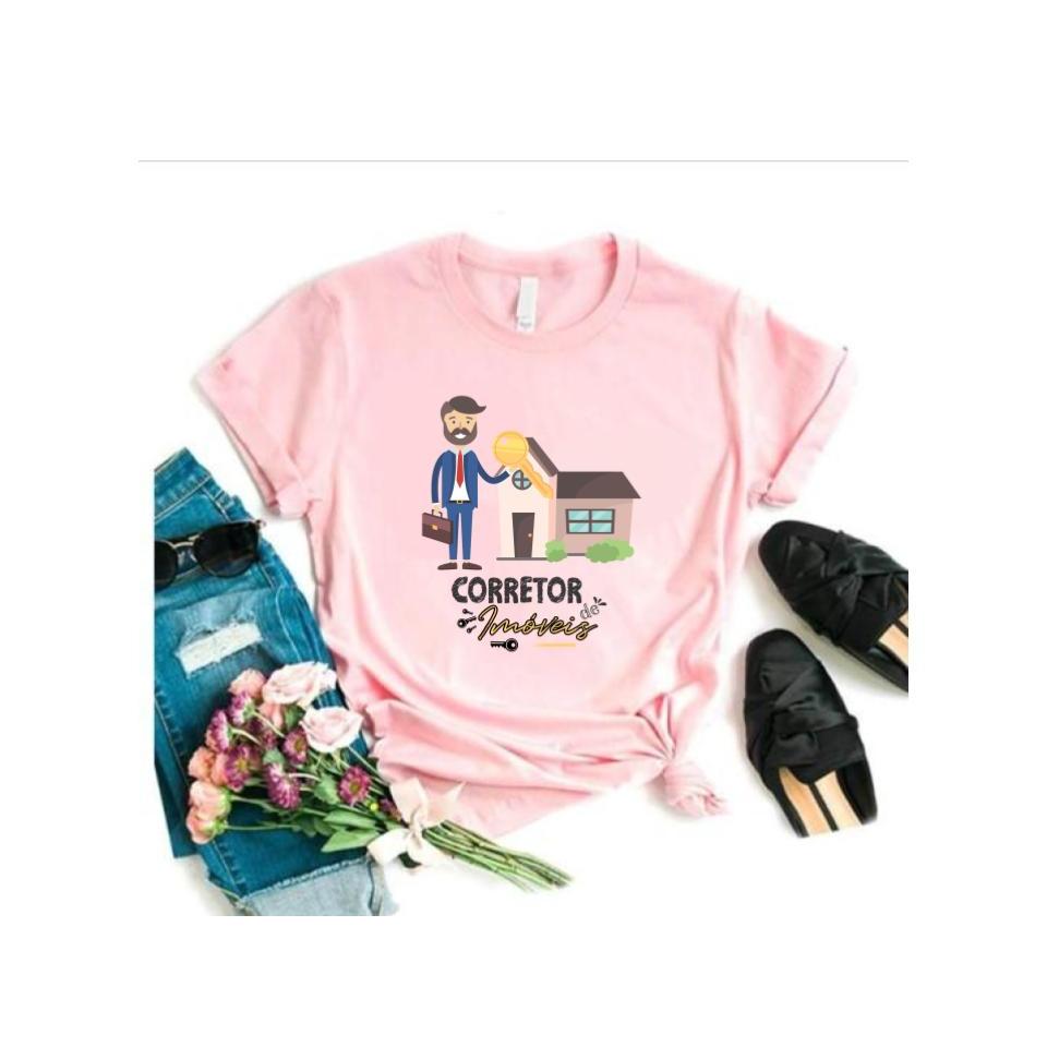 Camiseta Celebrando a Profissão de Corretor de Imóveis e a Conquista do Lar dos Sonhos