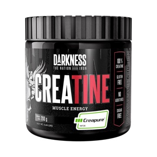Creatina Creapure 200g - Darkness - Suplementação Alimentar em Pó, Energia, Ganho Muscular, s/ Sabor em Oferta na Shopee