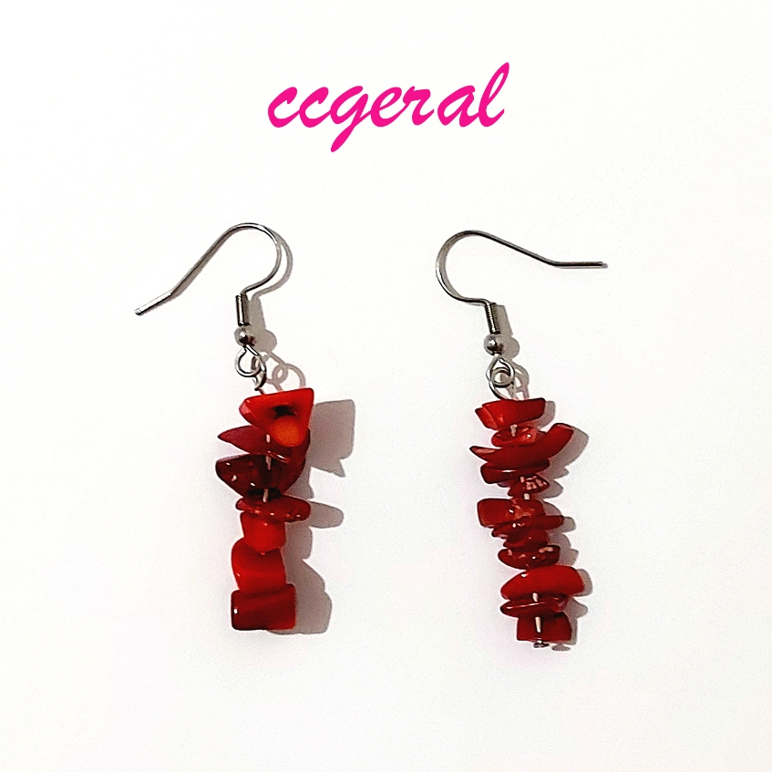 Brinco Pedra Natural Vermelha: Onde Comprar | BuscaProdutos