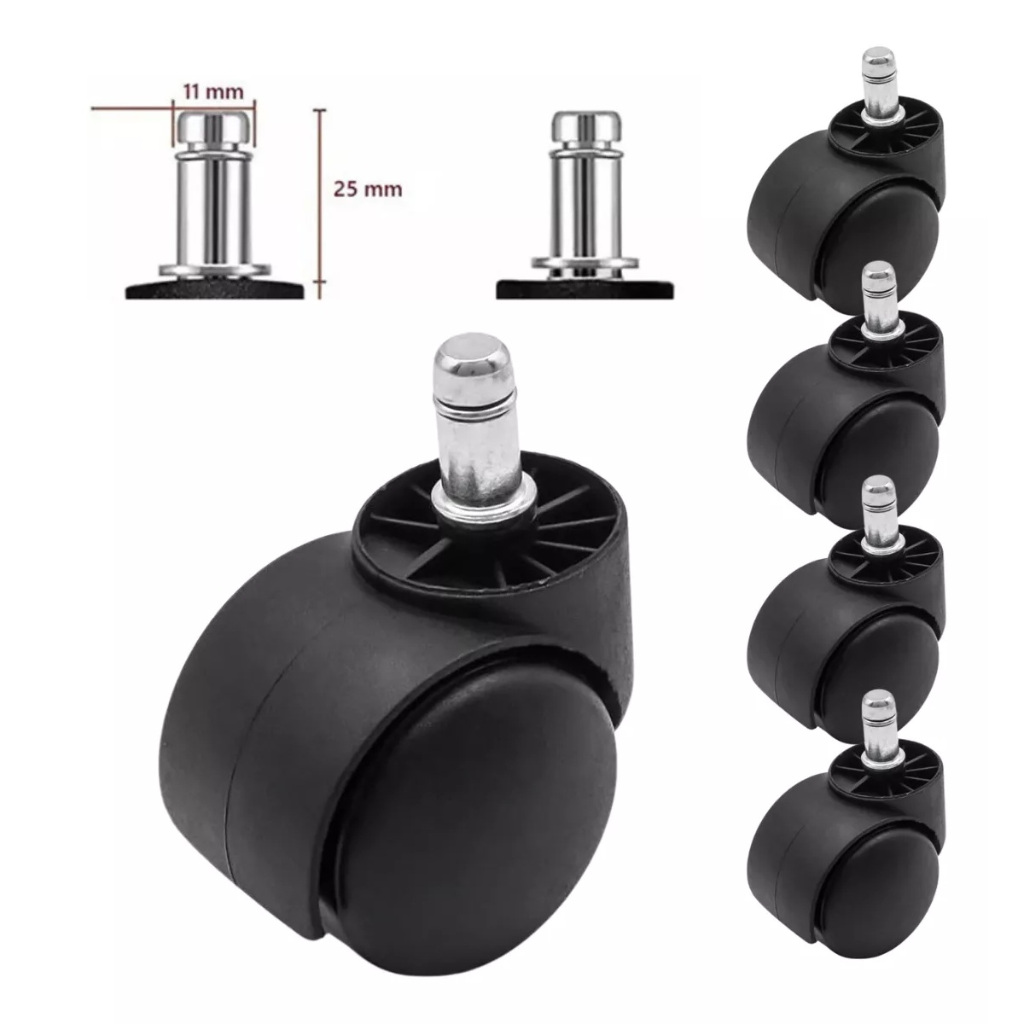 Rodinhas Rodízio Anti-risco E Anti-ruido Cadeiras Giratórias Escritórios Baixo Ruido em Oferta na Shopee