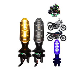 PISCA DE EMBUTIR DE BORRACHA CB 250F TWISTER SEQUENCIAL COXIM LED DRL AZUL(PAR) em Oferta na Shopee