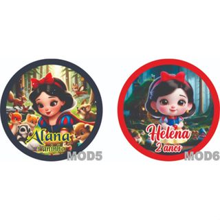 150 Tags Adesivas Para aniversário ou Chá de Bebê Branca de Neve Personalizada em Oferta na Shopee