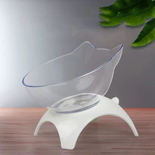 Comedouro Bebedouro Elevado para Gatos 480ml Pet Cachorro Transparente Cristal em Oferta na Shopee