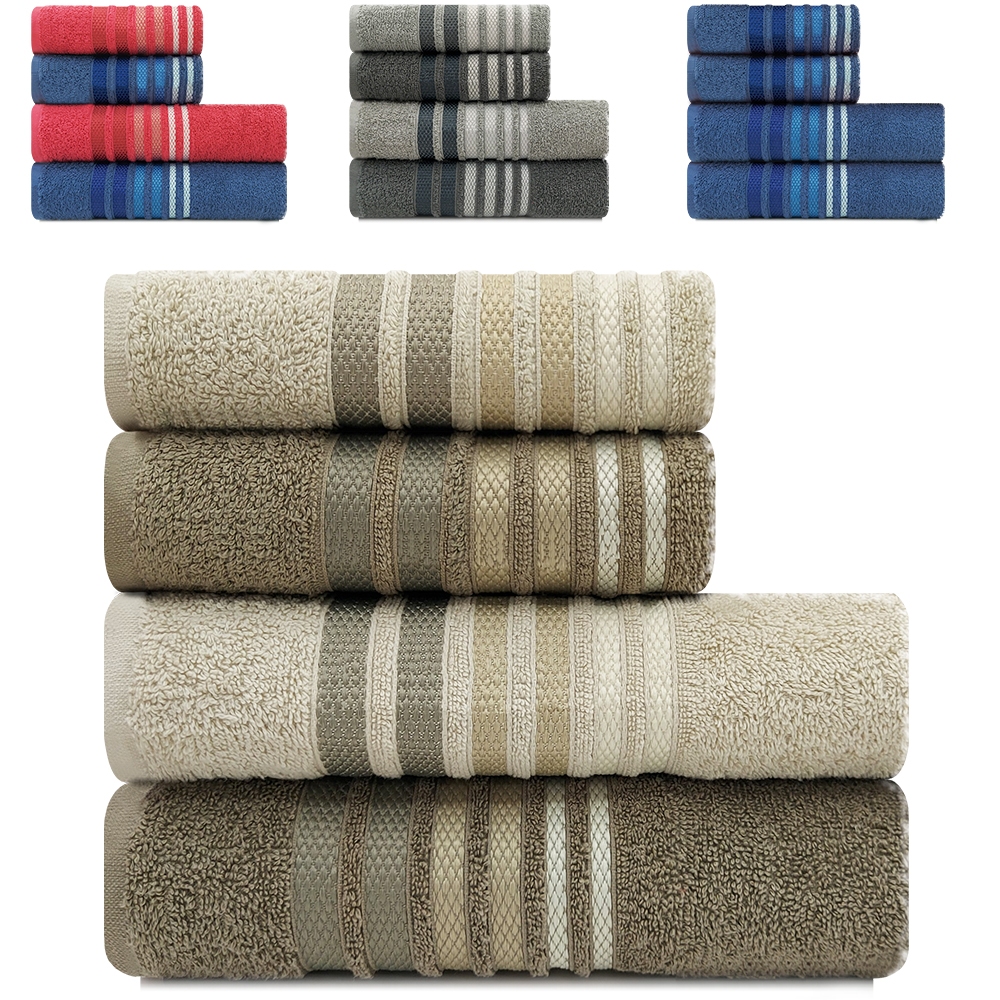 Jogo de Toalhas 4 Peças Banho + Rosto Algodão Dynamo Camesa BF Casa em Oferta na Shopee