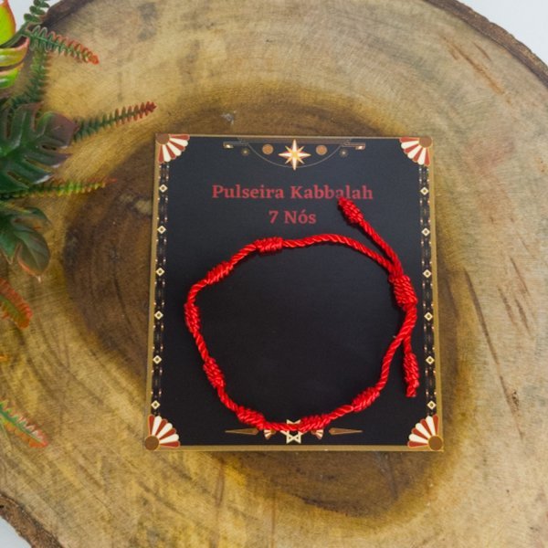 Pulseira 7 Nós Kabbalah Regulável Contra Mal Olhar Inveja em Oferta na Shopee