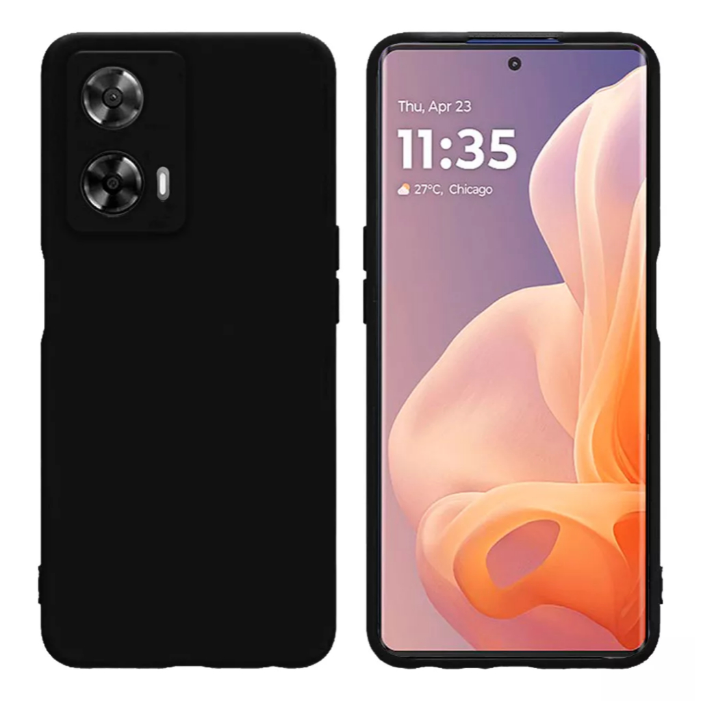 Capa Capinha Anti Shock Aveludada + Película 3D Para Motorola Moto G85