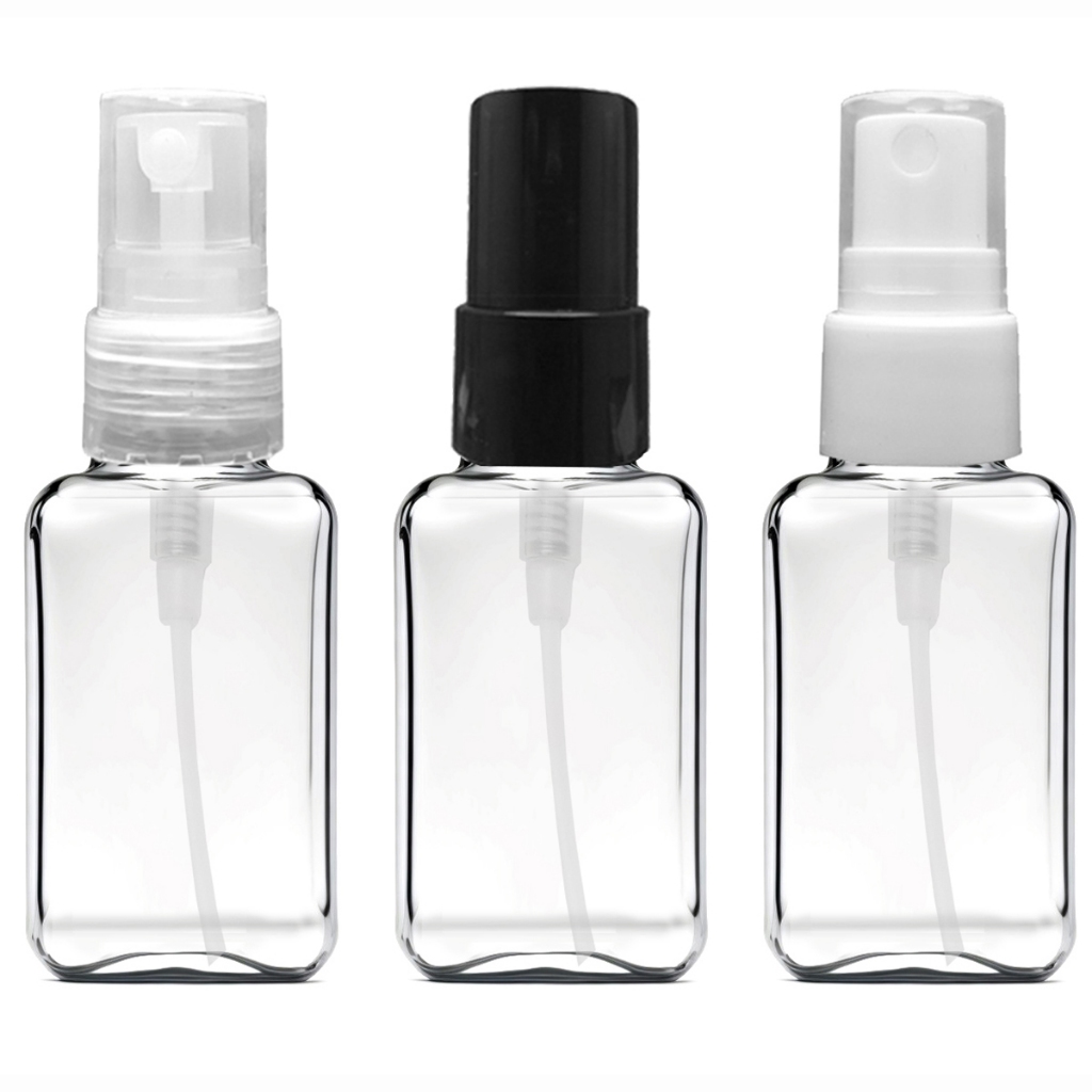 Frascos Pet 40 Ml quadrado com Spray Borrifador Perfume
