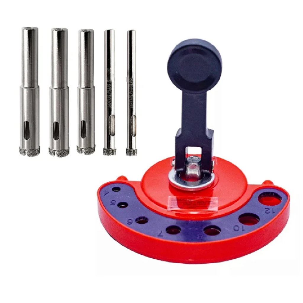 Jogo Serra Copo Diamantada 5 Peças 4 A 12mm Com Ventosa Guia em Oferta na Shopee