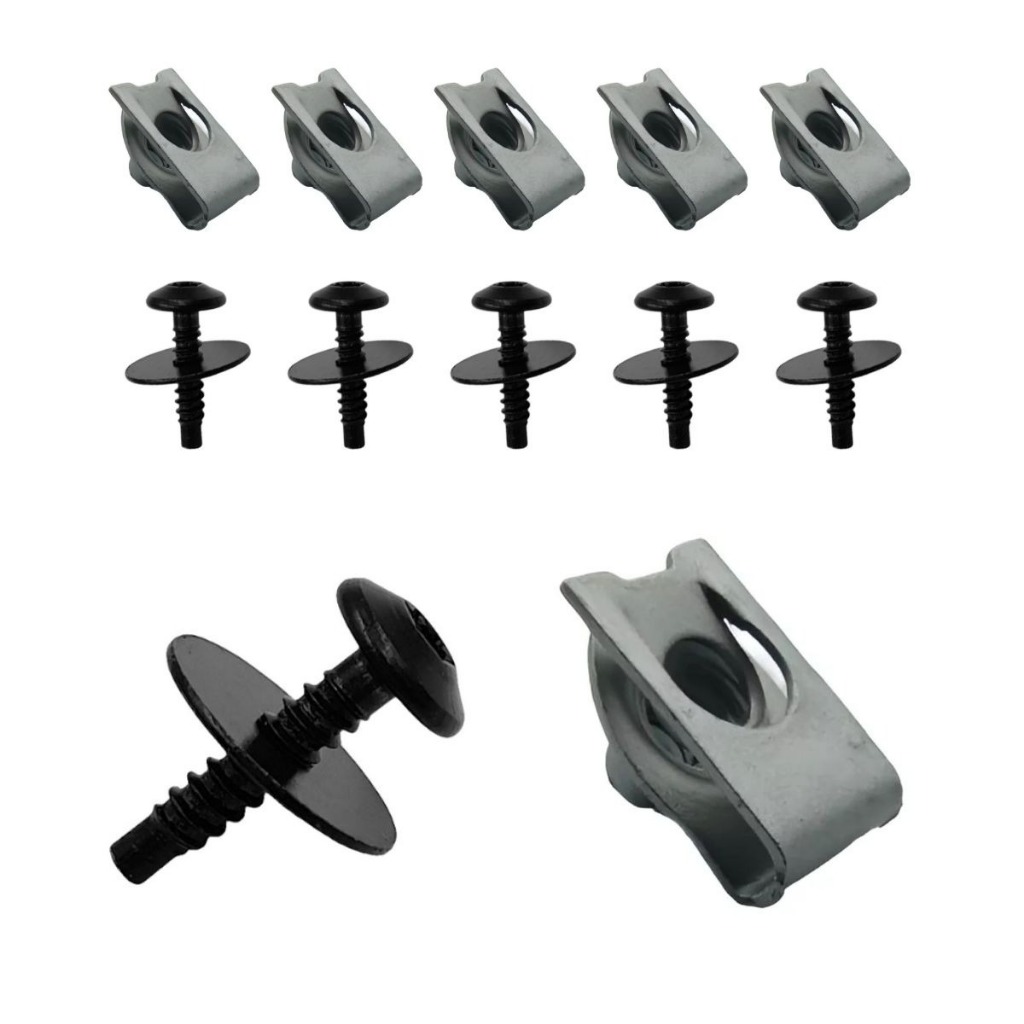 Kit 10 Pçs Grampos e Parafusos Farol de Milha Onix Joy  2020 até 2021