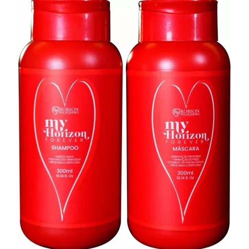 KIT MY HORIZON FOREVER HOME CARE 300ML ROBSON PELUQUERO RP TRATAMENTO HIDRATAÇÃO E CONTROLE DO FRIZZ