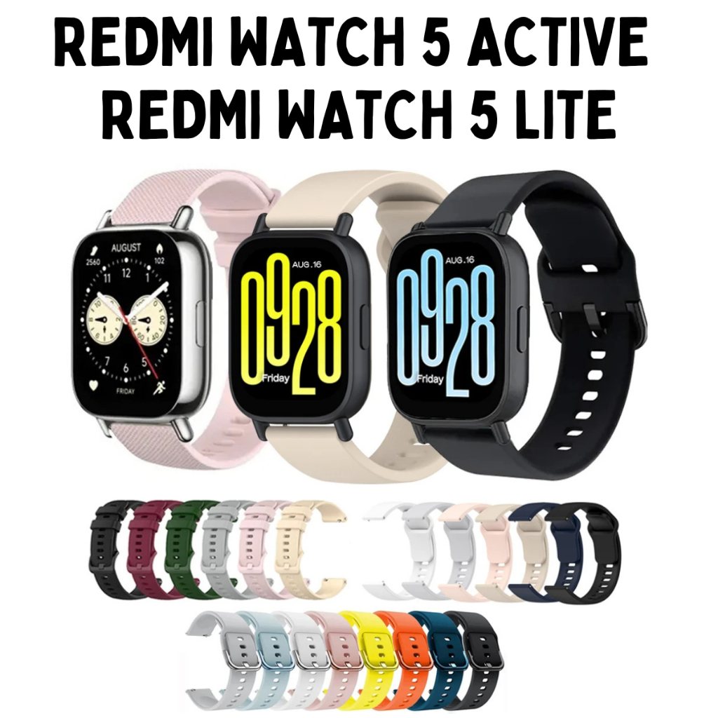 Pulseira de Silicone Para Redmi Watch 5 Lite e Redmi Watch 5 Active