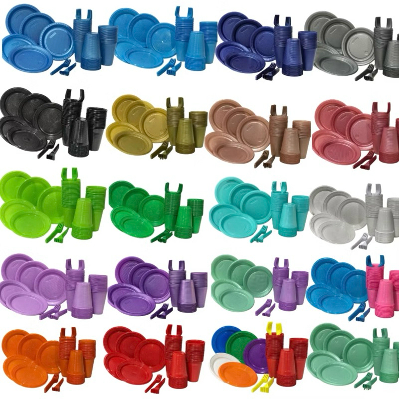 Kit Festa Descartáveis 50 Pessoas OFF em Oferta na Shopee