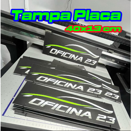 Tampa de Placa Automotiva em PS com Impressão UV Direta - Personalização e Durabilidade! em Oferta na Shopee