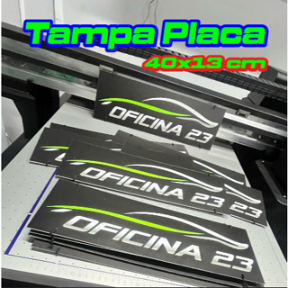 Tampa de Placa Automotiva em PS com Impressão UV Direta - Personalização e Durabilidade! em Oferta na Shopee