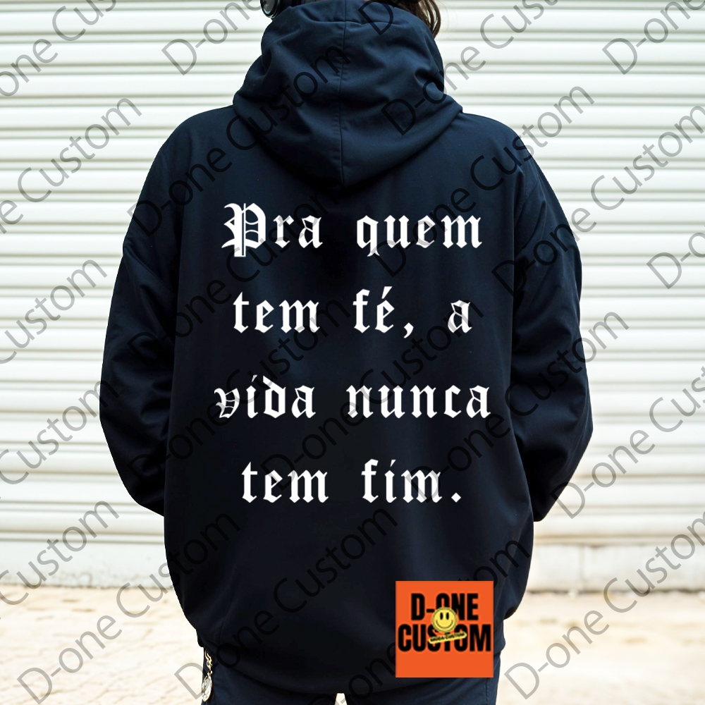 Moletom Estampado O Rappa Pra Quem Tem Fé A Vida Nunca Tem Fim Rap Hip Hop Lord Album