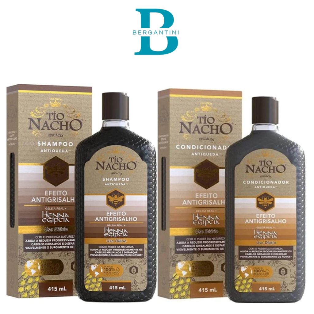 Kit Tio Nacho Antigrisalho Shampoo e Condicionador 415ml em Oferta na Shopee