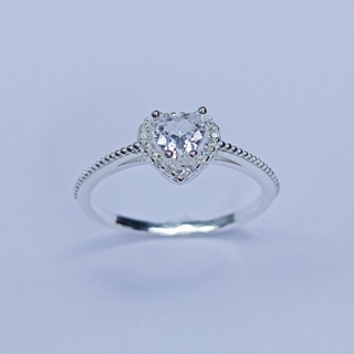 ANEL CORAÇÃO PRATA LEGÍTIMA - ANEL FEMININO PEDRAS ZIRCÔNIA - ANEL EM PRATA LEGÍTIMA em Oferta na Shopee