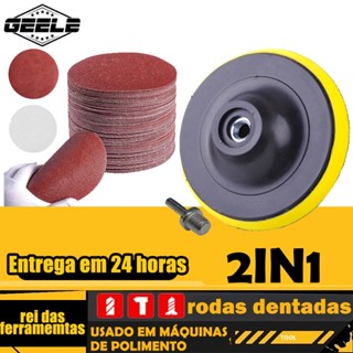Suporte De Boina Furadeira Lixadeira + 30 Discos Lixa 125mm GEELE em Oferta na Shopee