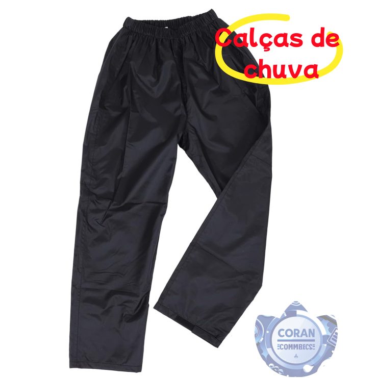 Calça De Chuva Motoqueiro Impermeável Reforçada Flexível Pvc em Oferta na Shopee