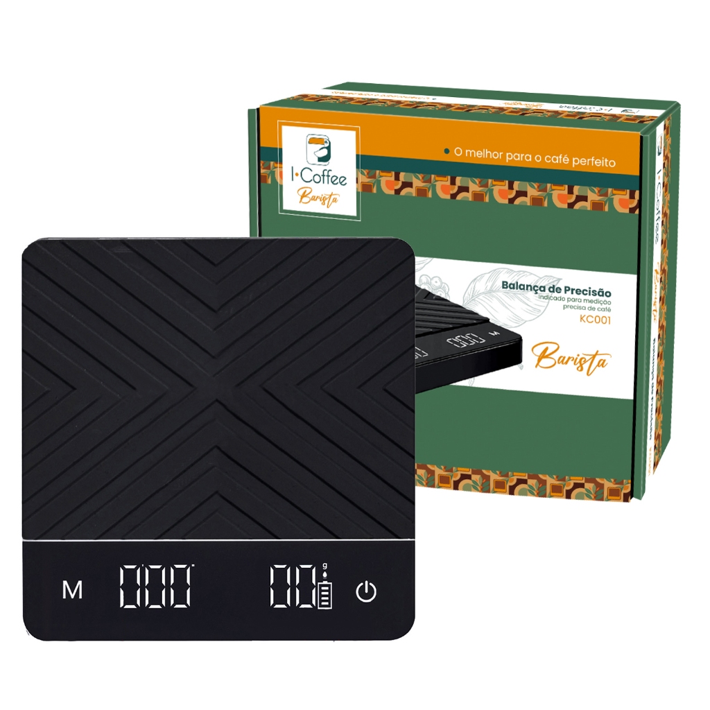 Balança De Café 5kg/0.1g Eletrônica USB Recarregável Derramamento Digital Inteligente Drip...