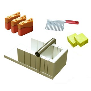 Cortador Fatiador Sabonete Artesanal 6 medidas Barra Sabão Artesanato Saboaria Artigos Arte MDF 18mm Branco
