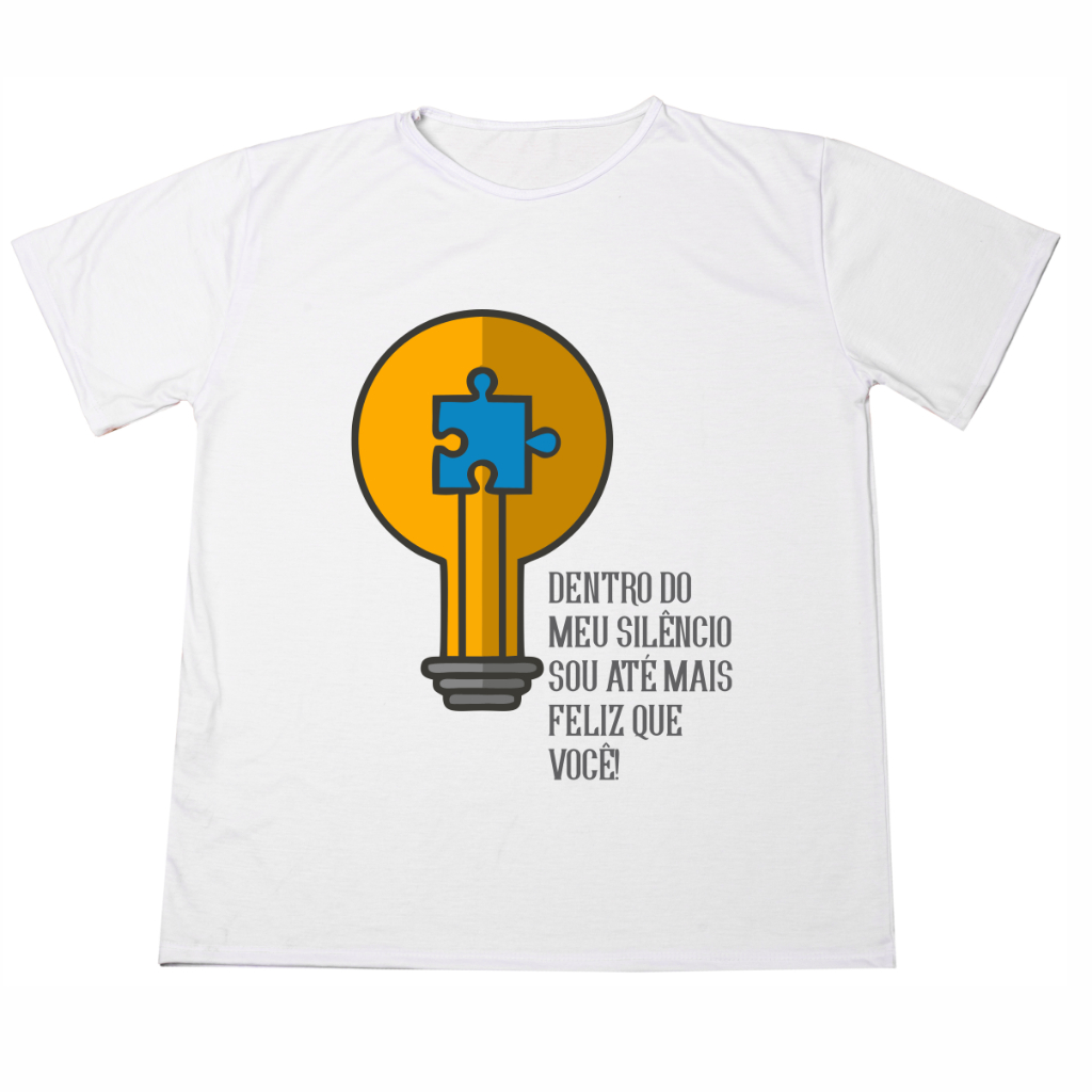 Blusa Camisa Personalizada Autismo Estampada Adulto Infantil Ótimo Acabamento E Durabilidade Anti-pilling 100% Poliéster