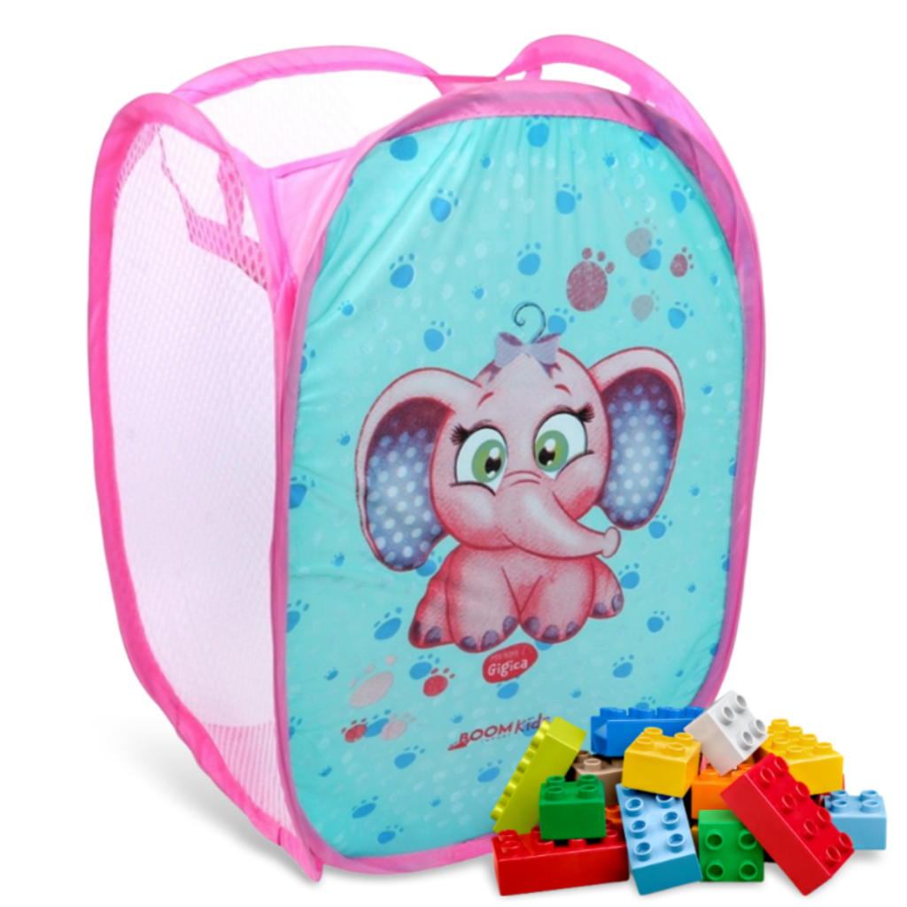 Cesto Infantil Multiuso Dobrável 60 Litros Para Roupas e Brinquedos Gigica em Oferta na Shopee