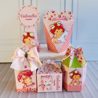 Moranguinho Baby Caixinhas Personalizadas para lembrancinhas de festa Pegue e Monte em Oferta na Shopee