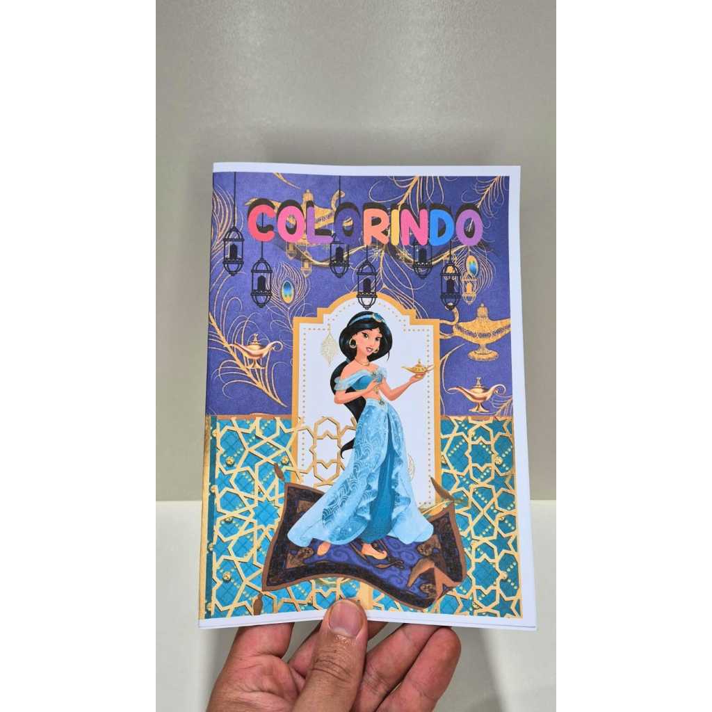 Revistinhas De Colorir Princesa Jasmine Lembrancinhas Personalizadas Para Festa de Aniversario