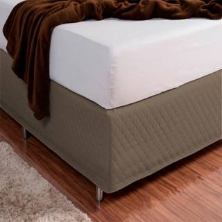 Saia Box Matelada com Elástico Casal Avelã em Oferta na Shopee