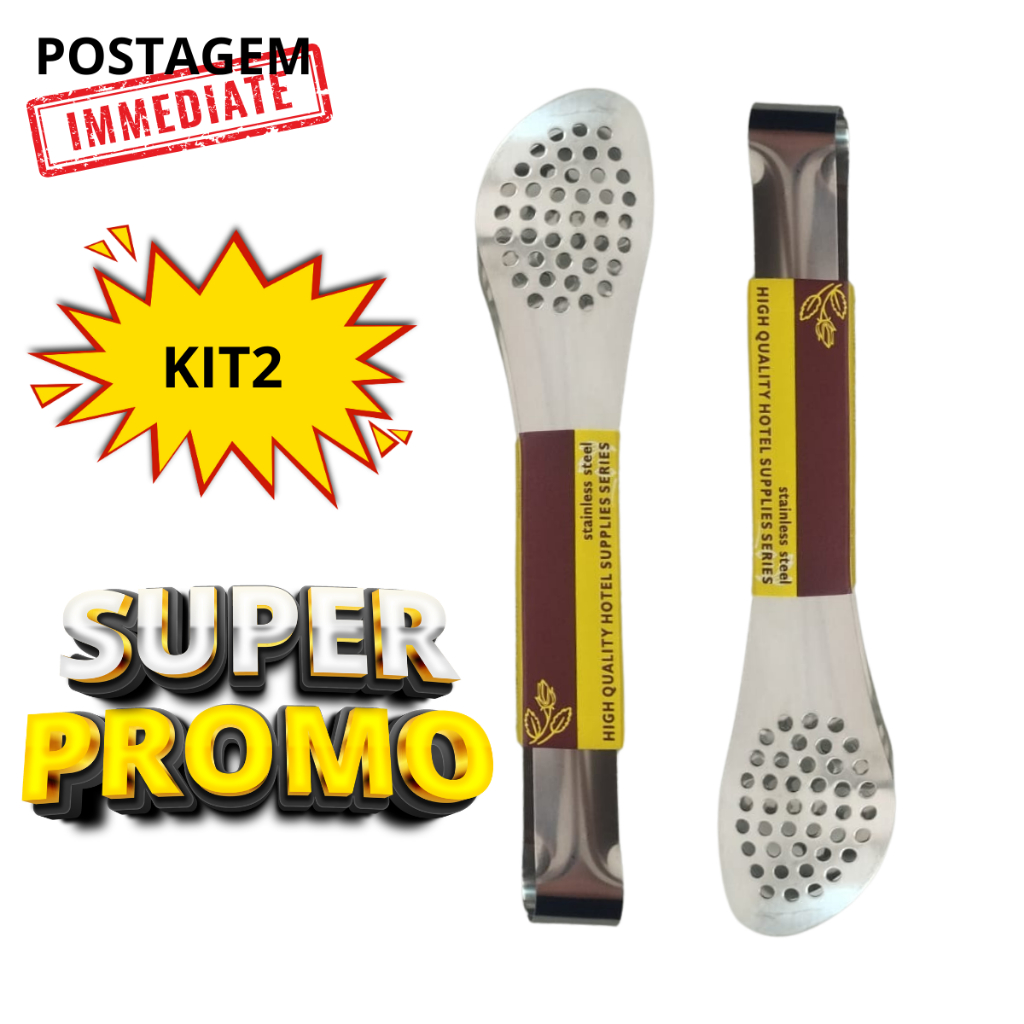 Kit Pegador Inox Para Carne Churrasco Salada Cozinha