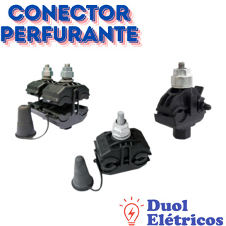 KIT CONECTOR PERFURANTE 10-95 - DERIVAÇÃO 1,5 A 10MM. 2 PEÇAS em Oferta na Shopee