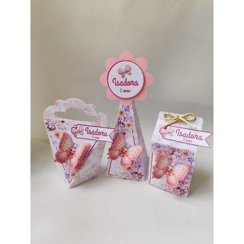 Kit Festa PEGUE E MONTE Jardim das Borboletas | Jardim Encantado - Lembrancinha personalizadas para aniversário