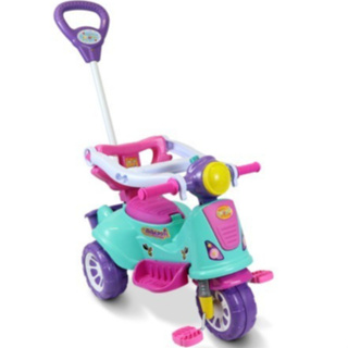 Triciclo Infantil Andador Carrinho De Passeio Motoquinha Totoka Buzina Pedal Haste  Maral Brinquedos em Oferta na Shopee