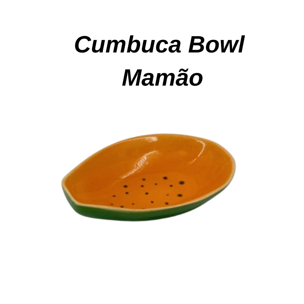 Cumbuca Mamão Bowl em Cerãmica Louças Decoração