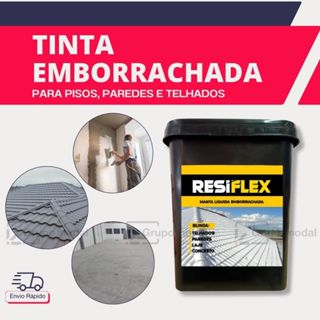 Tinta Emborrachada Impermeabilizante Colorido Telhado Paredes Lajes Muros 3.6kg em Oferta na Shopee