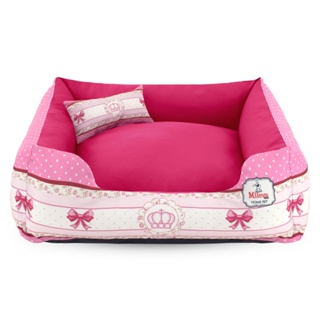 Cama P/ Cachorro Gato Mileva 2Pçs 60x60 - Coroa Pink em Oferta na Shopee