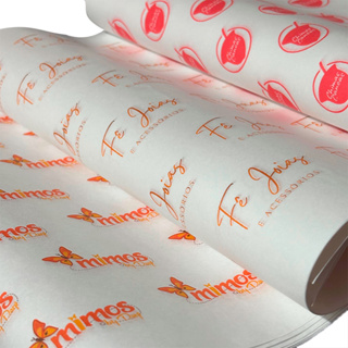 PAPEL SEDA PERSONALIZADO 40X30 CM em Oferta na Shopee