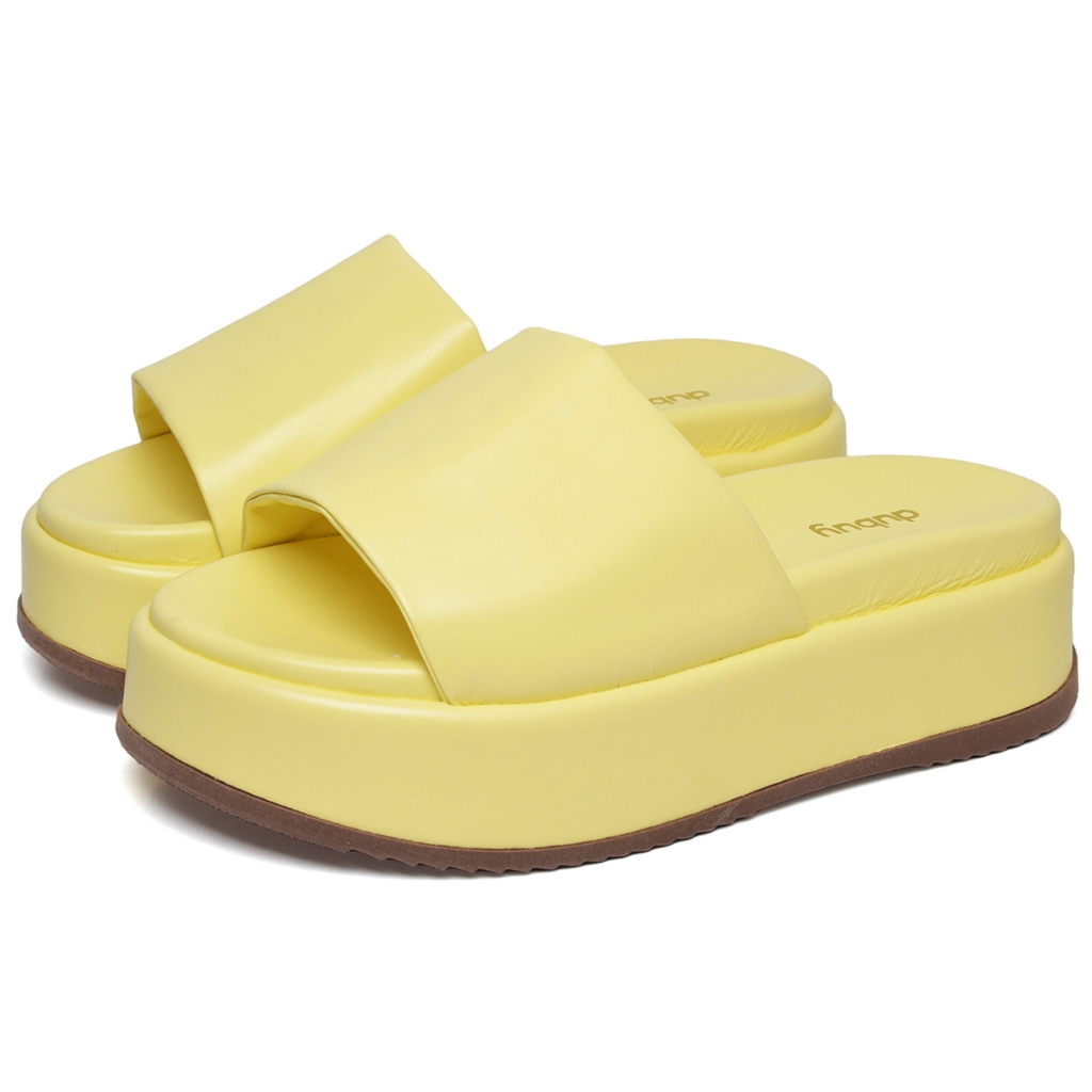 Tamanco Plataforma Feminino Amarelo Original Dubuy Babi 2062DB em Oferta na Shopee