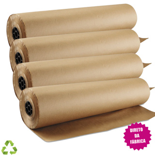 Bobina Papel Kraft Kit Com 4 Rolos De 45cm X 50 Metros Papel para Pintura Automotiva Embrulho Presente em Oferta na Shopee