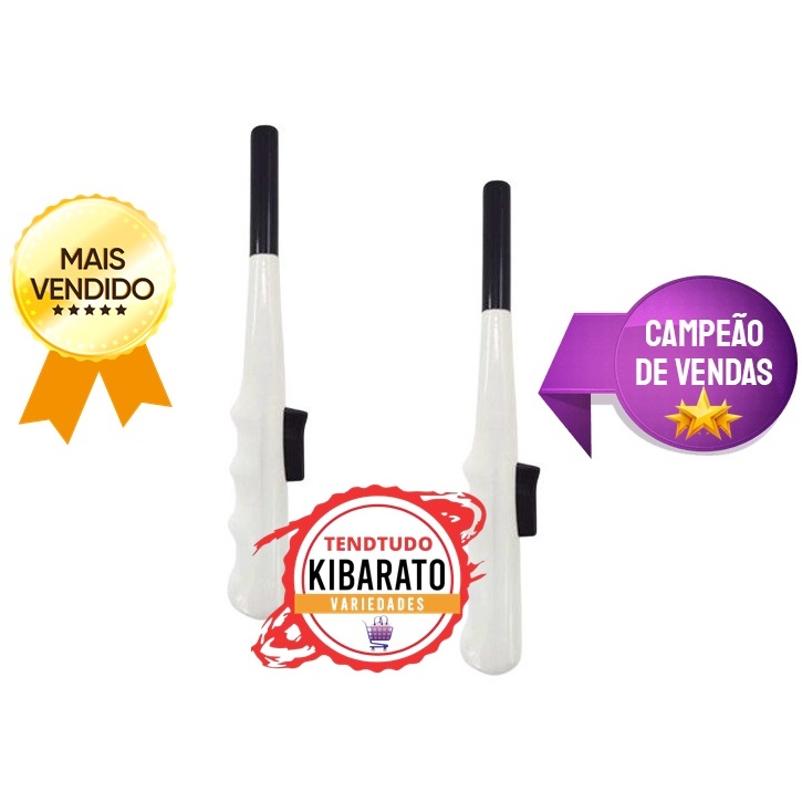 Kit 2 Acendedor Faísca Isqueiro P/ Fogão Plástico 23cm Prático Super Kibarato