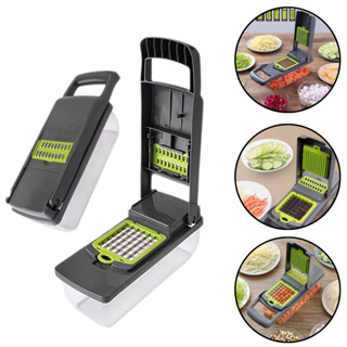 Kit 12 Peças Fatiador Picador Ralador de Legumes Verduras Alimentos Acrílico Frutas Cozinh...